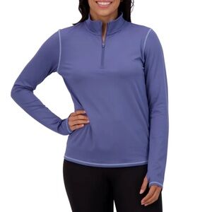 NWT Soybu Lavender Half-Zip Mock Neck Pullover